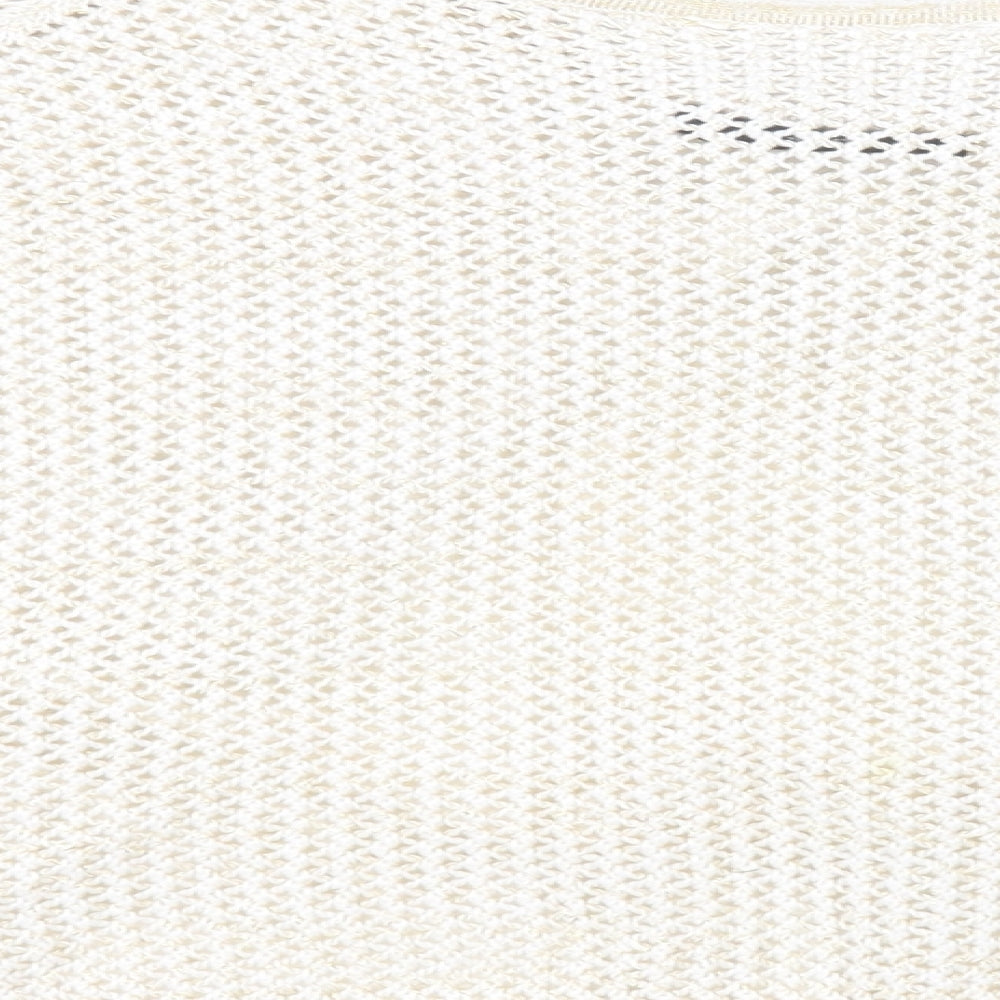 George Womens Gold Round Neck  Cotton Pullover Jumper Size 20