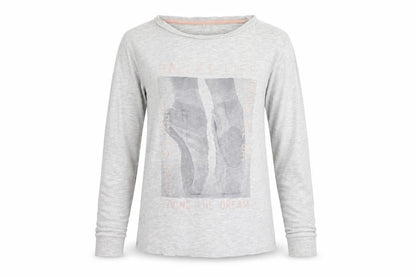 Front view of George girls’ grey cotton basic t-shirt, size 10-11, years round neck