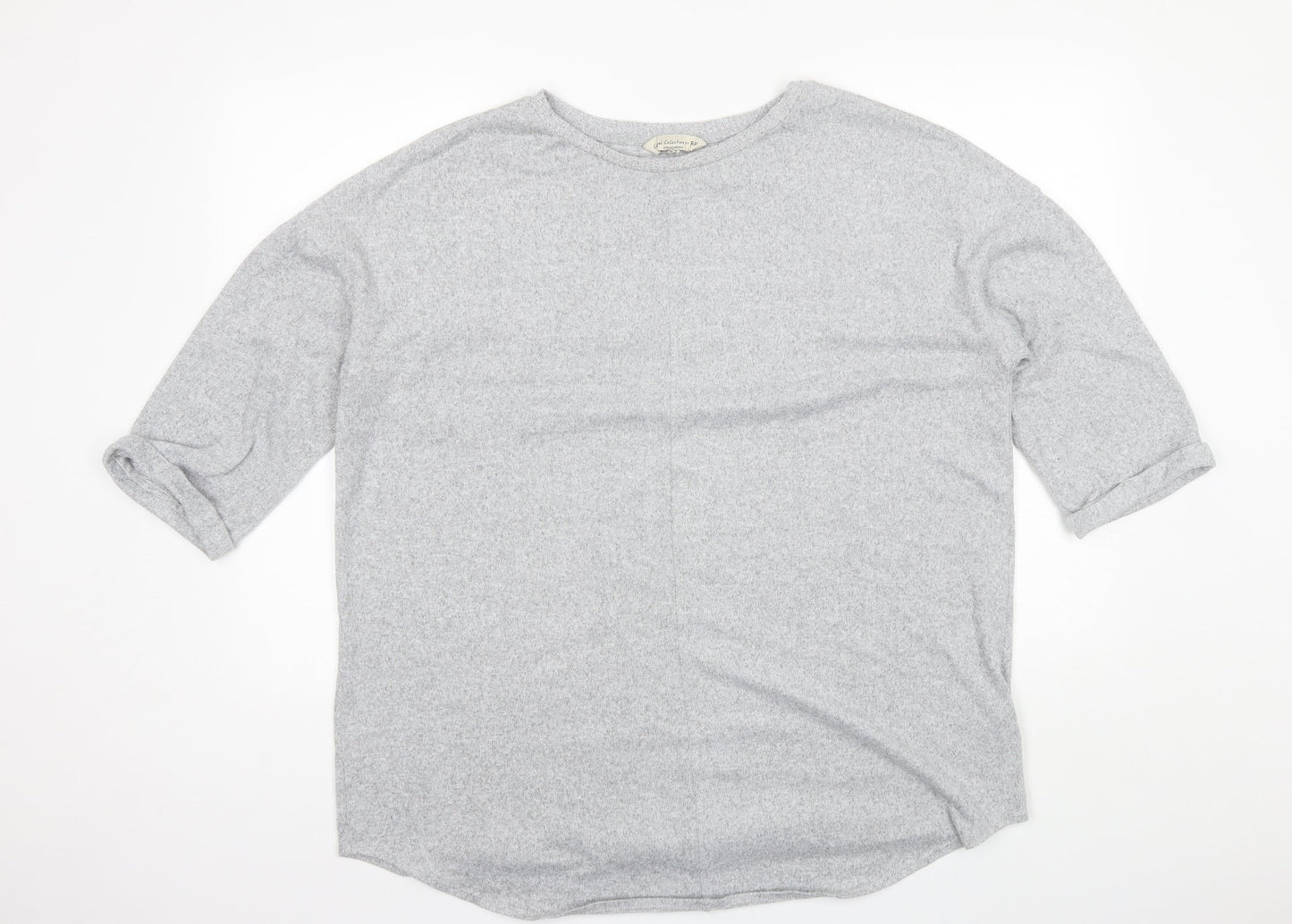 F&F Womens Grey Round Neck  Polyester Pullover Jumper Size 20