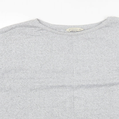 F&F Womens Grey Round Neck  Polyester Pullover Jumper Size 20