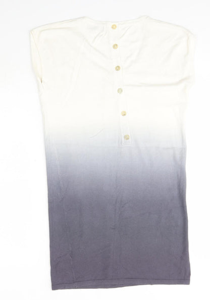 Love Label Womens Multicoloured  Viscose Jumper Dress  Size 8  Round Neck