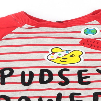 George Baby Multicoloured  Cotton Basic Casual Size 18-24 Months Round Neck  - Pudsey