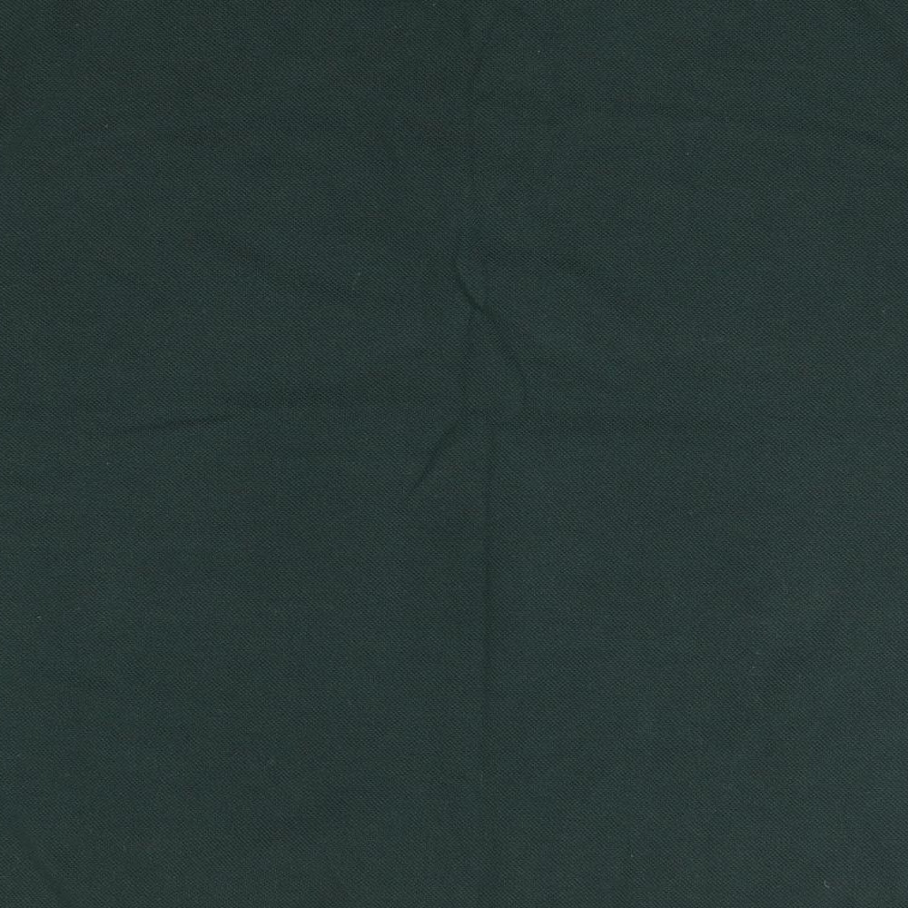 Quality FM Casuals Mens Green  Polyester  Polo Size M Collared