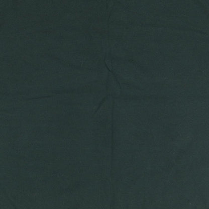 Quality FM Casuals Mens Green  Polyester  Polo Size M Collared