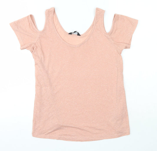 Womens UK Size 6 New Look Pink Basic Blouse
