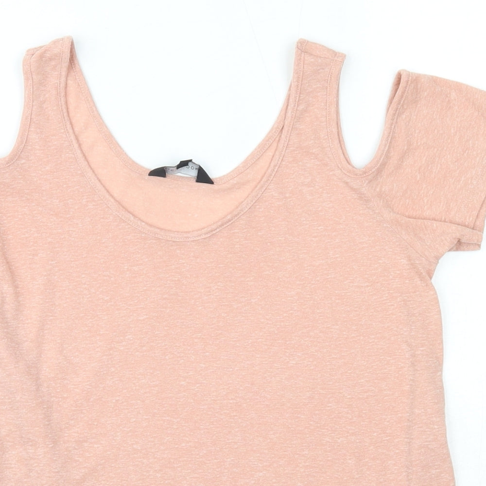 Womens UK Size 6 New Look Pink Basic Blouse