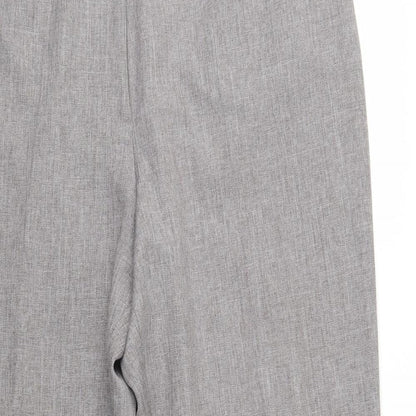 Womens UK Size 18 Agenda Regular Fit Dress Pants Grey Trousers