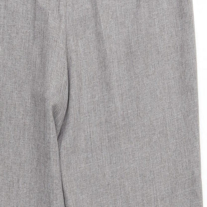 Womens UK Size 18 Agenda Regular Fit Dress Pants Grey Trousers