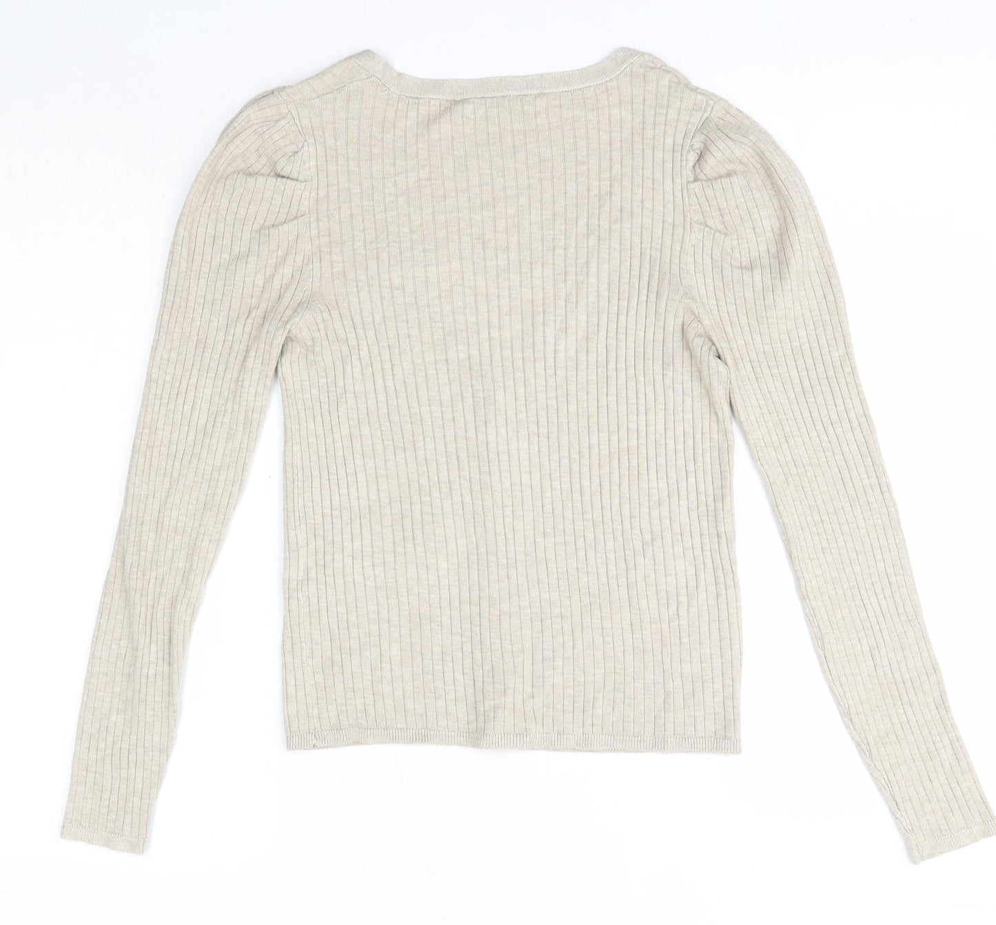 Womens UK Size M Lefties Beige Cardigan Jumper