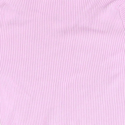 SheIn Womens Purple  Viscose Basic Blouse Size M V-Neck