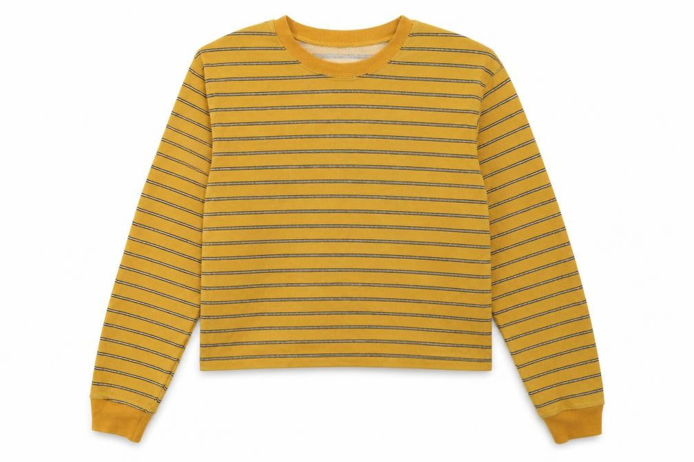 Womens UK Size L Pull & Bear Yellow Pullover Sweatshirt