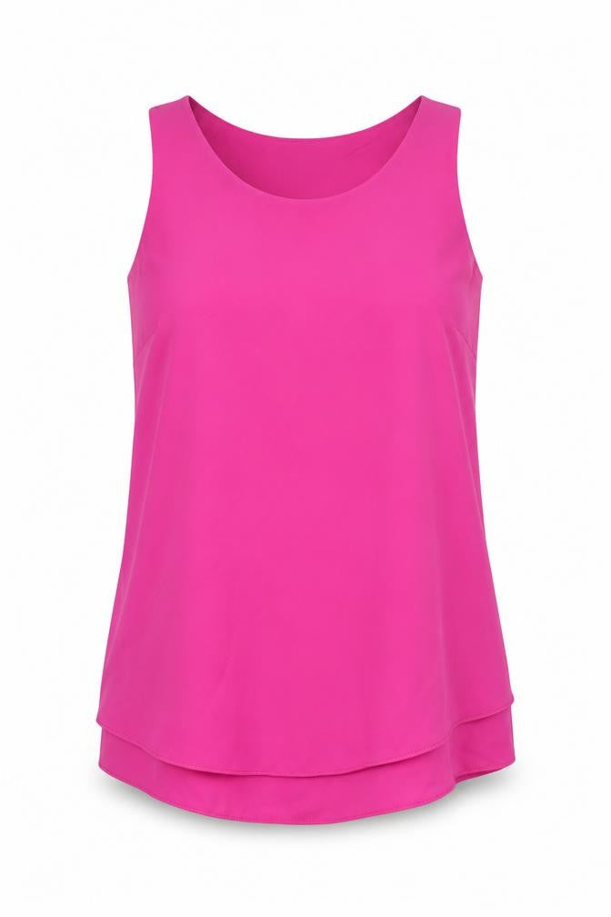 Womens UK Size 6 F&F Pink Basic Tank