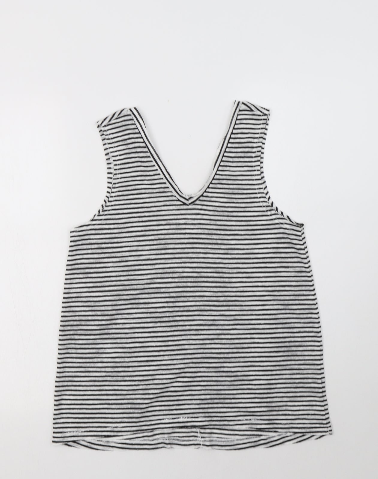Womens UK Size 10 River Island Black Basic T-Shirt