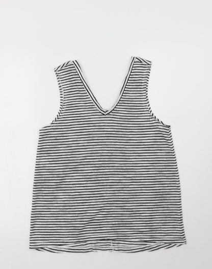 Womens UK Size 10 River Island Black Basic T-Shirt