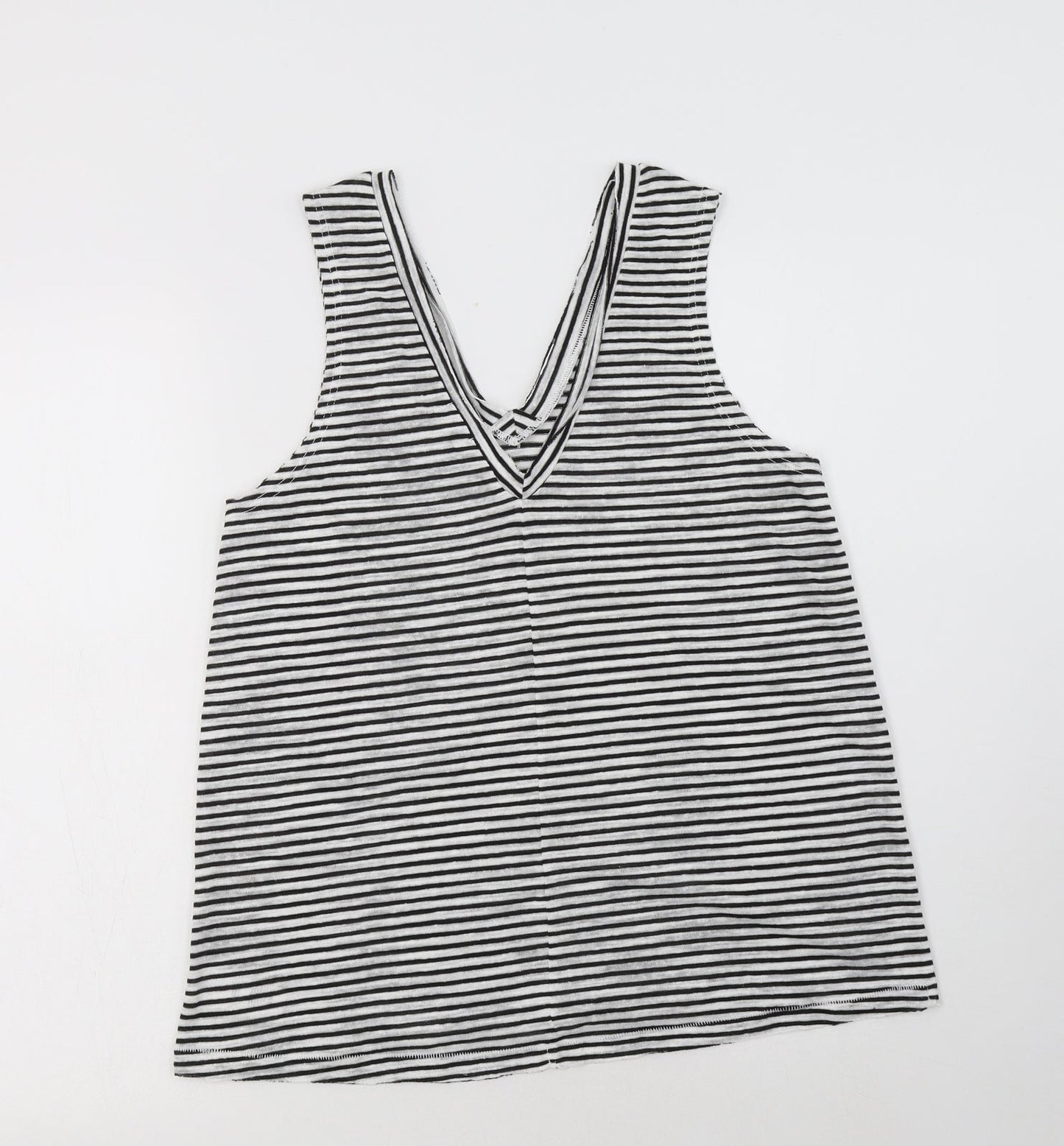 Womens UK Size 10 River Island Black Basic T-Shirt