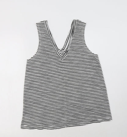 Womens UK Size 10 River Island Black Basic T-Shirt