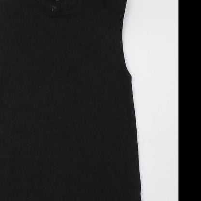 Zara Womens Grey  Viscose A-Line  Size S  Crew Neck
