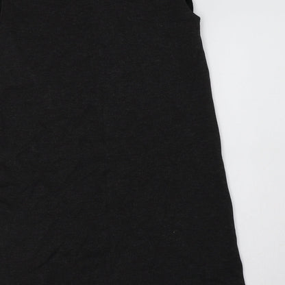 Zara Womens Grey  Viscose A-Line  Size S  Crew Neck