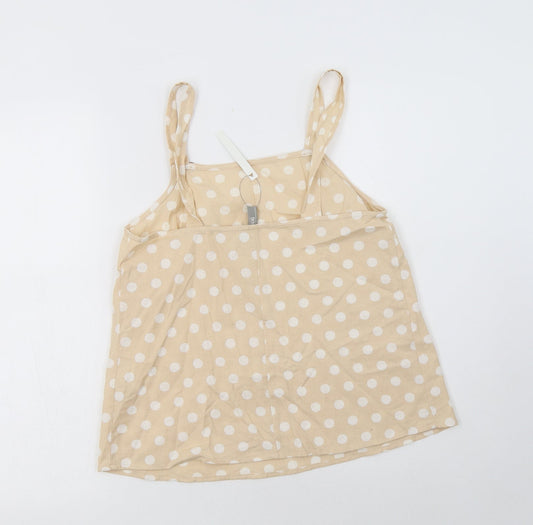 Womens UK Size 6 ASOS Beige Camisole Blouse