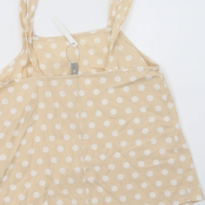 Womens UK Size 6 ASOS Beige Camisole Blouse