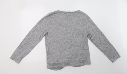 Cable & Gauge Womens Grey Crew Neck  Polyester Pullover Jumper Size XL