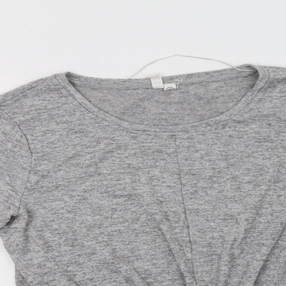 Cable & Gauge Womens Grey Crew Neck  Polyester Pullover Jumper Size XL