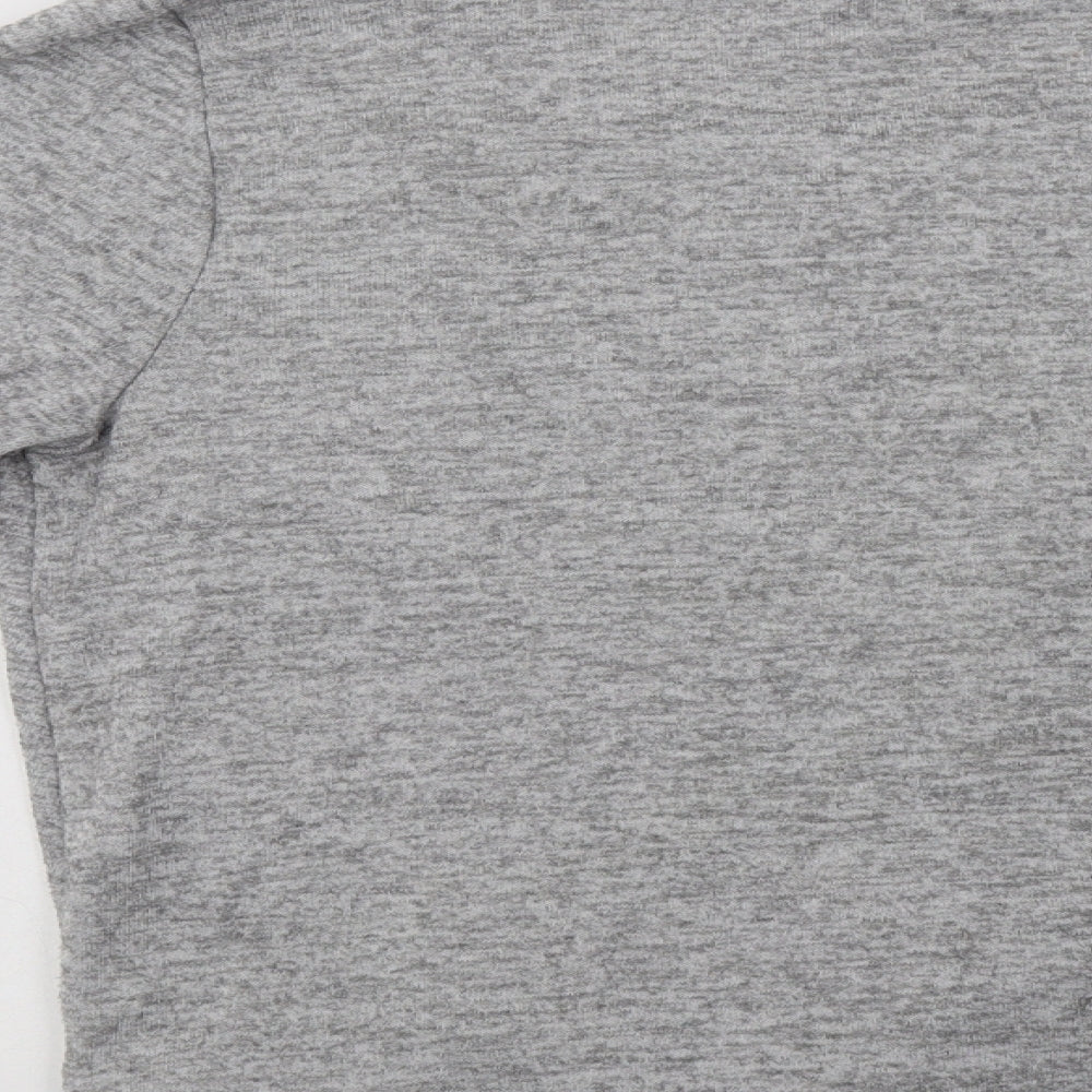 Cable & Gauge Womens Grey Crew Neck  Polyester Pullover Jumper Size XL