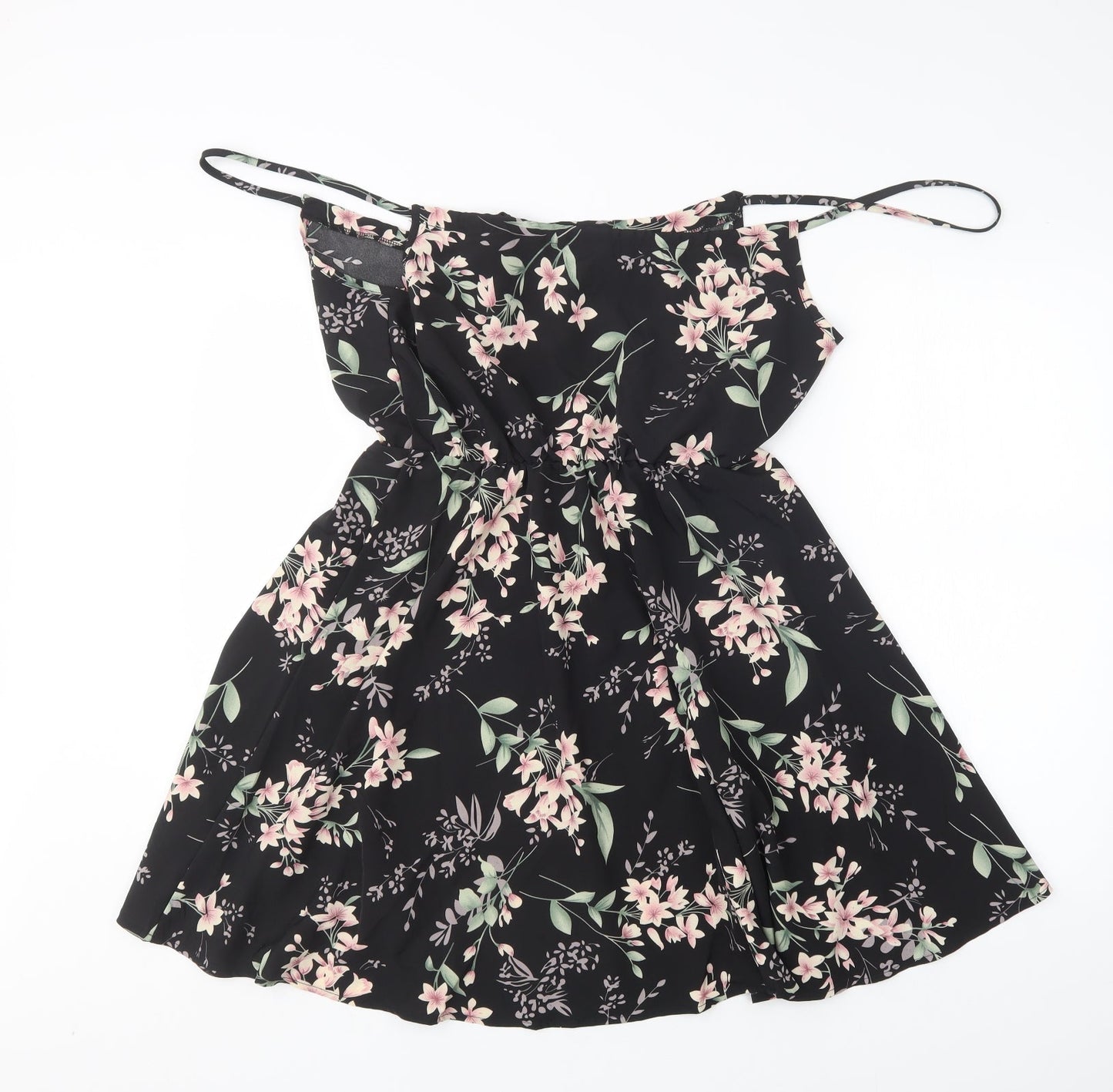 Shein  Womens Multicoloured Floral Polyester Tank Dress  Size M  V-Neck