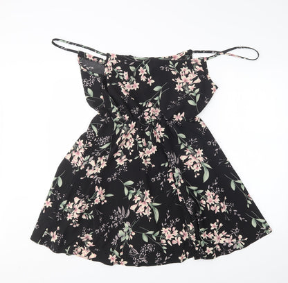 Shein  Womens Multicoloured Floral Polyester Tank Dress  Size M  V-Neck