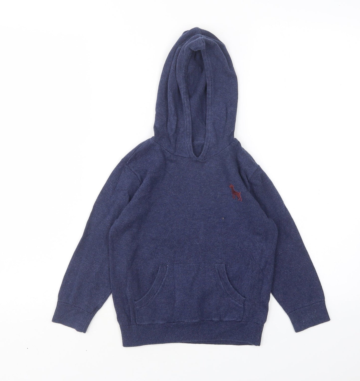 Mini Club Boys Blue  Cotton Pullover Hoodie Size 3 Years