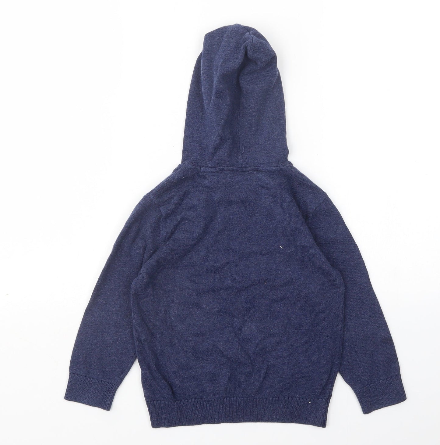 Mini Club Boys Blue  Cotton Pullover Hoodie Size 3 Years