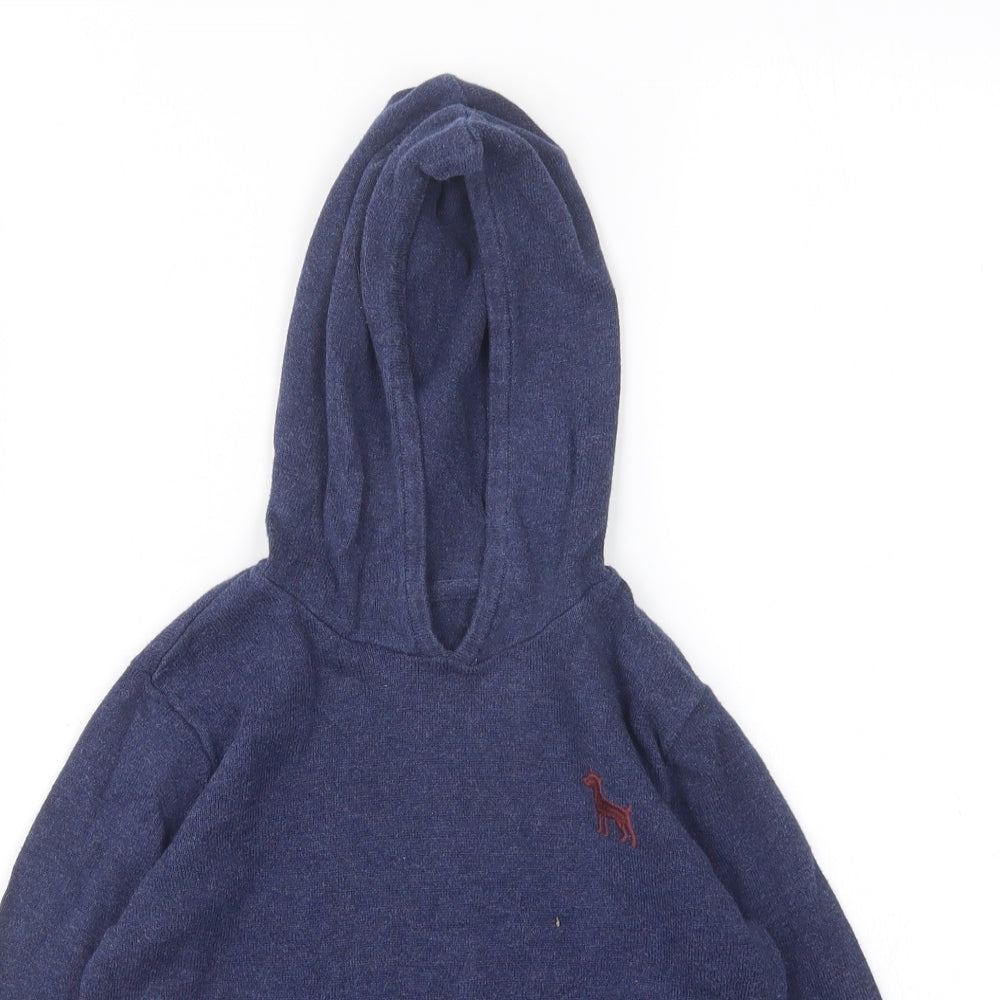 Mini Club Boys Blue  Cotton Pullover Hoodie Size 3 Years