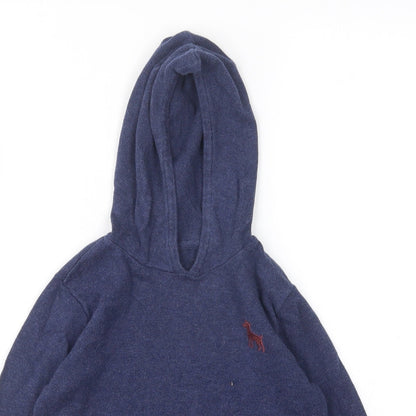 Mini Club Boys Blue  Cotton Pullover Hoodie Size 3 Years