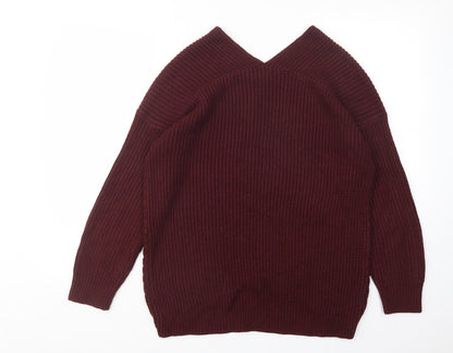 Womens UK Size M New Look Purple Pullover Jumper