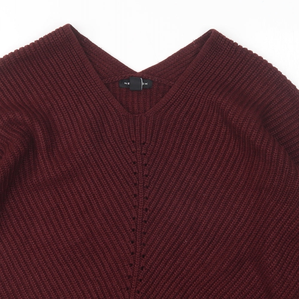 Womens UK Size M New Look Purple Pullover Jumper