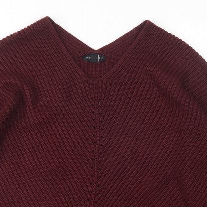 Womens UK Size M New Look Purple Pullover Jumper