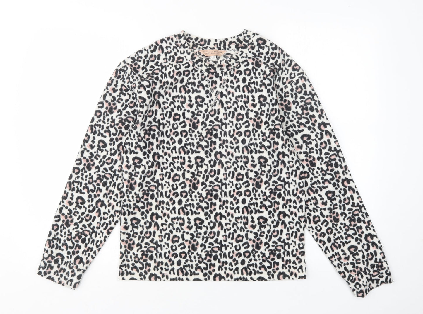 Dorothy Perkins Womens Multicoloured Animal Print Polyester Top Pyjama Top Size XS