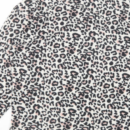 Dorothy Perkins Womens Multicoloured Animal Print Polyester Top Pyjama Top Size XS