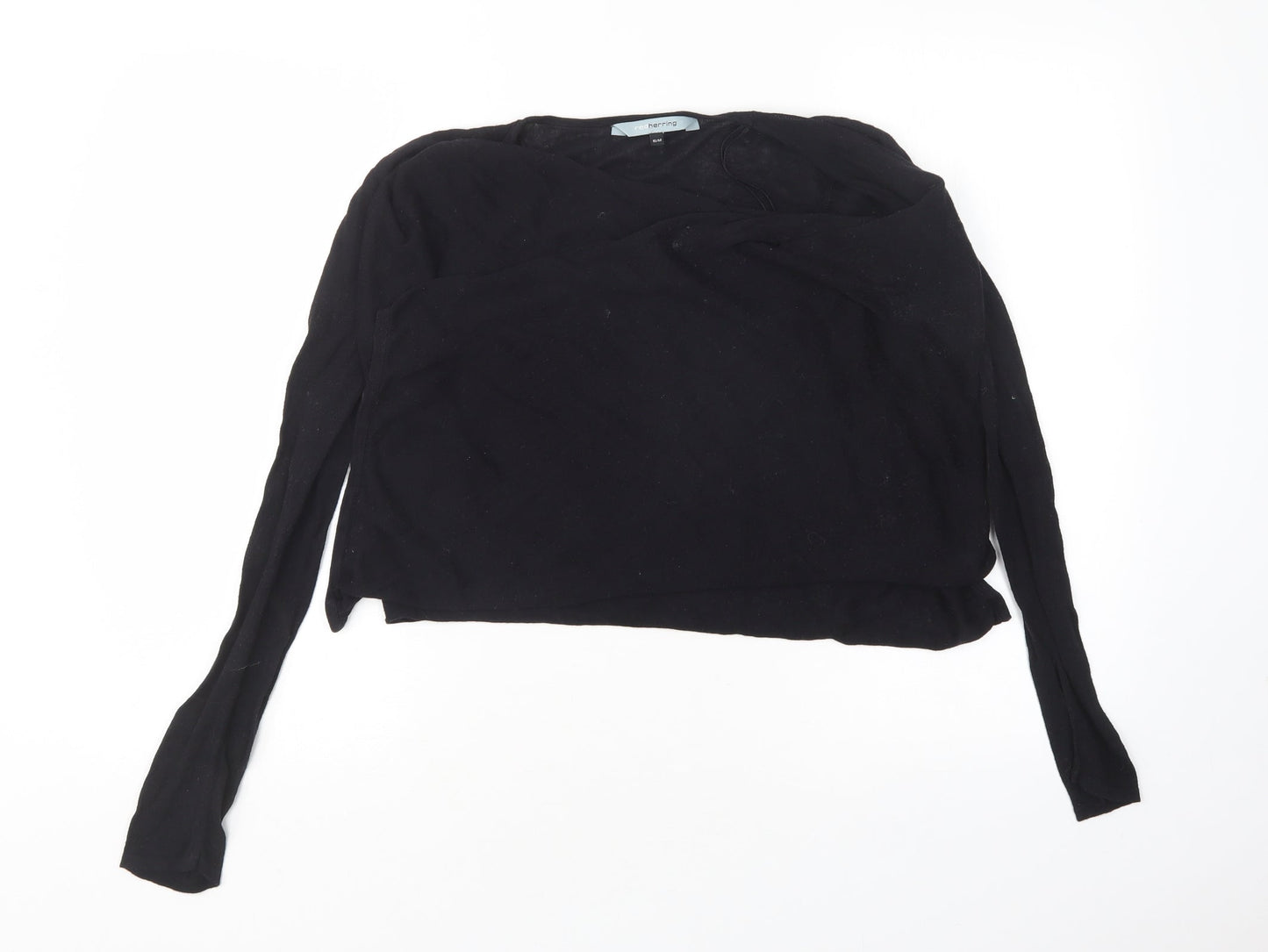 Womens UK Size S Red Herring Black Cardigan Jumper