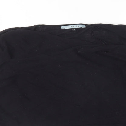 Womens UK Size S Red Herring Black Cardigan Jumper