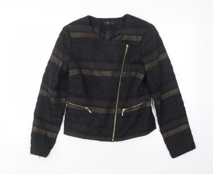 M&CIO Womens Multicoloured Striped  Jacket  Size 10