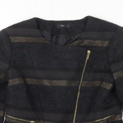 M&CIO Womens Multicoloured Striped  Jacket  Size 10