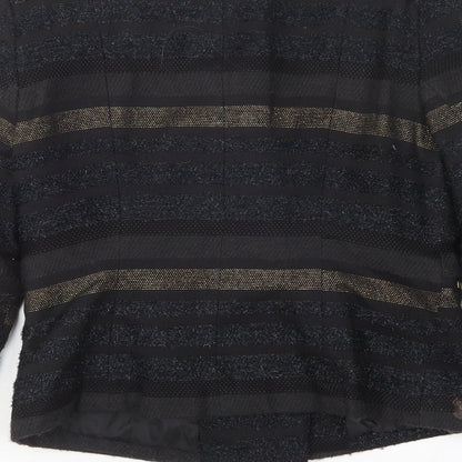 M&CIO Womens Multicoloured Striped  Jacket  Size 10
