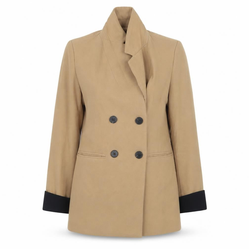 Front view of TM women’s beige jacket suit jacket, size M
