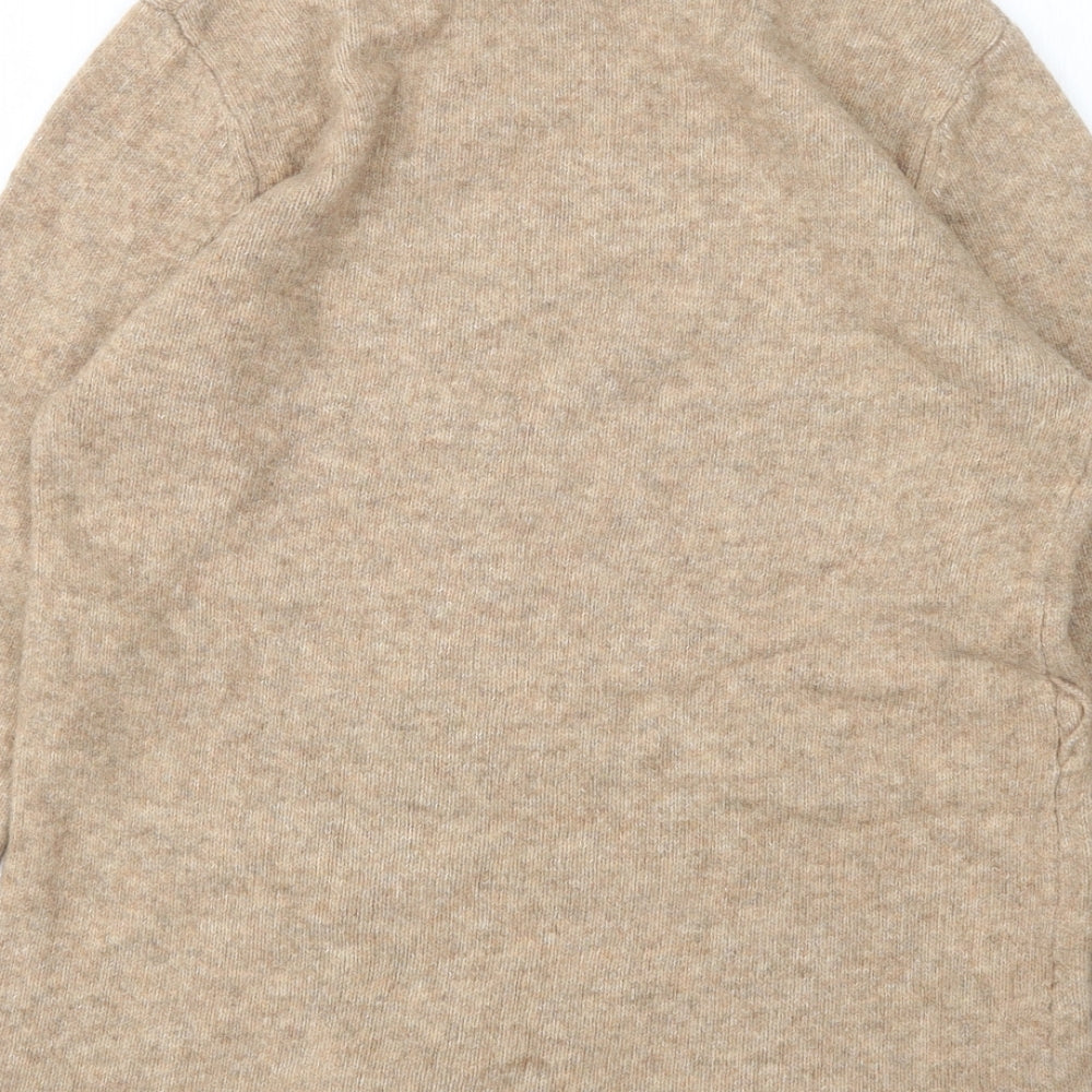 Primark Womens Beige Round Neck  Acrylic Pullover Jumper Size M
