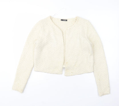 Womens UK Size S Quiz Beige Cardigan Jumper