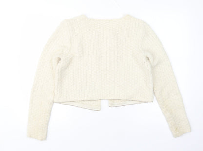 Womens UK Size S Quiz Beige Cardigan Jumper