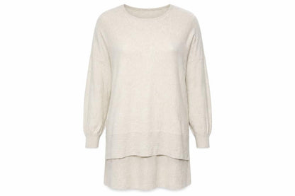 Womens UK Size L Peacocks Beige Pullover Jumper