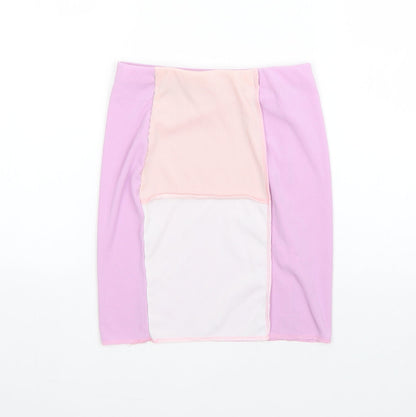 I SAW IT FIRST Womens Purple  Polyester Straight & Pencil Skirt Size 8