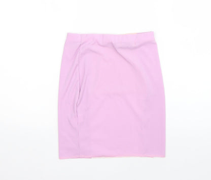 I SAW IT FIRST Womens Purple  Polyester Straight & Pencil Skirt Size 8